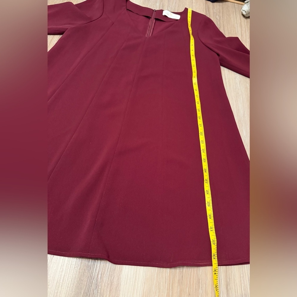 Amanda Uprichard Burgundy V-Neck Tunic - Picture 8 of 10
